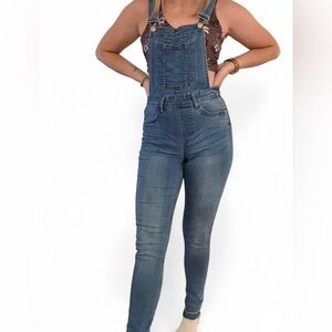 Divided Women's Classic Blue Denim Overalls